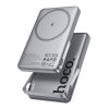 Ασύρματο Μαγνητικό Powerbank Hoco Q36 Sunlight 5000mAh με stand 20W PD Γκρι