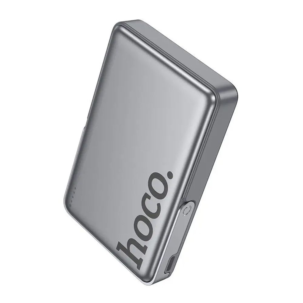 Ασύρματο Μαγνητικό Powerbank Hoco Q36A 10000mAh με stand 20W PD Γκρι