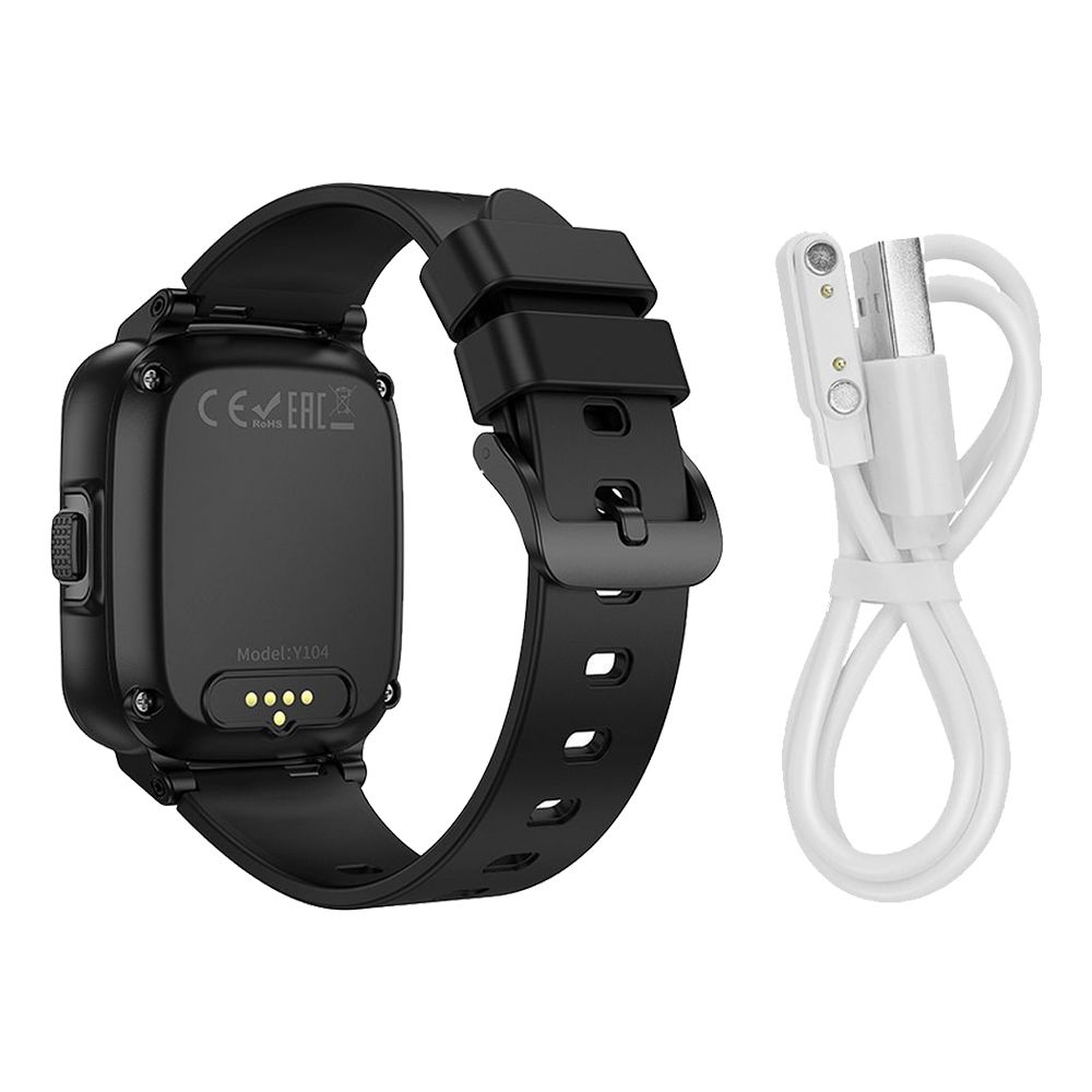 Παιδικό Ρολόι Smartwatch Hoco Y104 GPS|LBS|WiFi|4G Μαύρο
