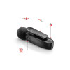 Yesido Ασύρματο Μικρόφωνο Πέτου KR14 2-σε-1 Lightning με Ai Noise Reduction Μαύρο