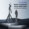 Yesido SF17 Tripod Selfie Stand με Bluetooth Χειριστήριο για Κινητό & Κάμερα 2m Μαύρο