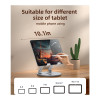 Yesido C293 Επιτραπέζια Βάση Tablet & Κινητού με Περιστροφή 360° Ασημί