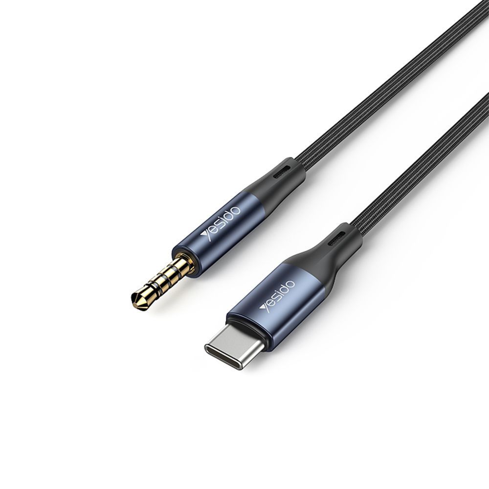 Yesido YAU42 Καλώδιο AUX 3.5mm Male - Type-C Male 1m Μαύρο