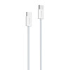 Καλώδιο Yesido CA163 Braided Type-C σε Type-C 60W 1.2m Λευκό