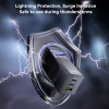 Φορτιστής Yesido YC58 USB-A + 2x Type-C 100W GaN Fast Charger Μαύρο