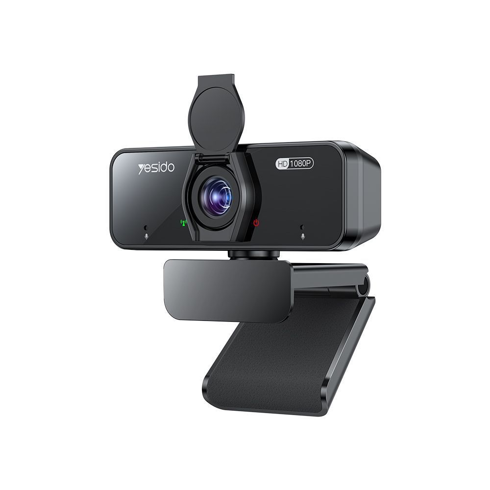 Yesido KM13 USB Webcam 1080p 30FPS με Μικρόφωνο και Κάλυμμα Μαύρο