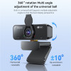 Yesido KM13 USB Webcam 1080p 30FPS με Μικρόφωνο και Κάλυμμα Μαύρο