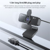 Yesido KM13 USB Webcam 1080p 30FPS με Μικρόφωνο και Κάλυμμα Μαύρο