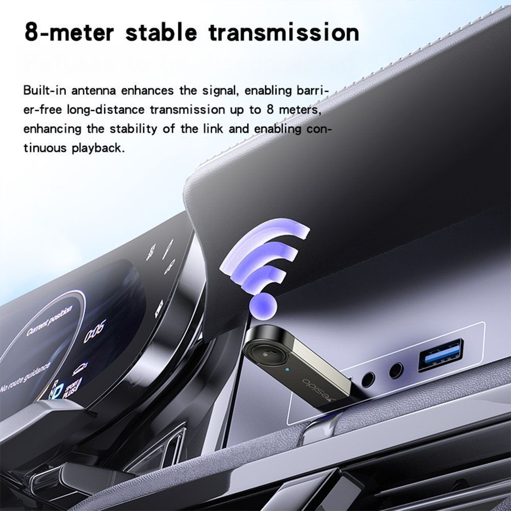 Yesido Αντάπτορας Bluetooth USB YAU81 Ασημί