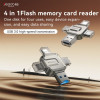 Yesido GS23 4-in-1 OTG Card Reader 3.0 Ασημί