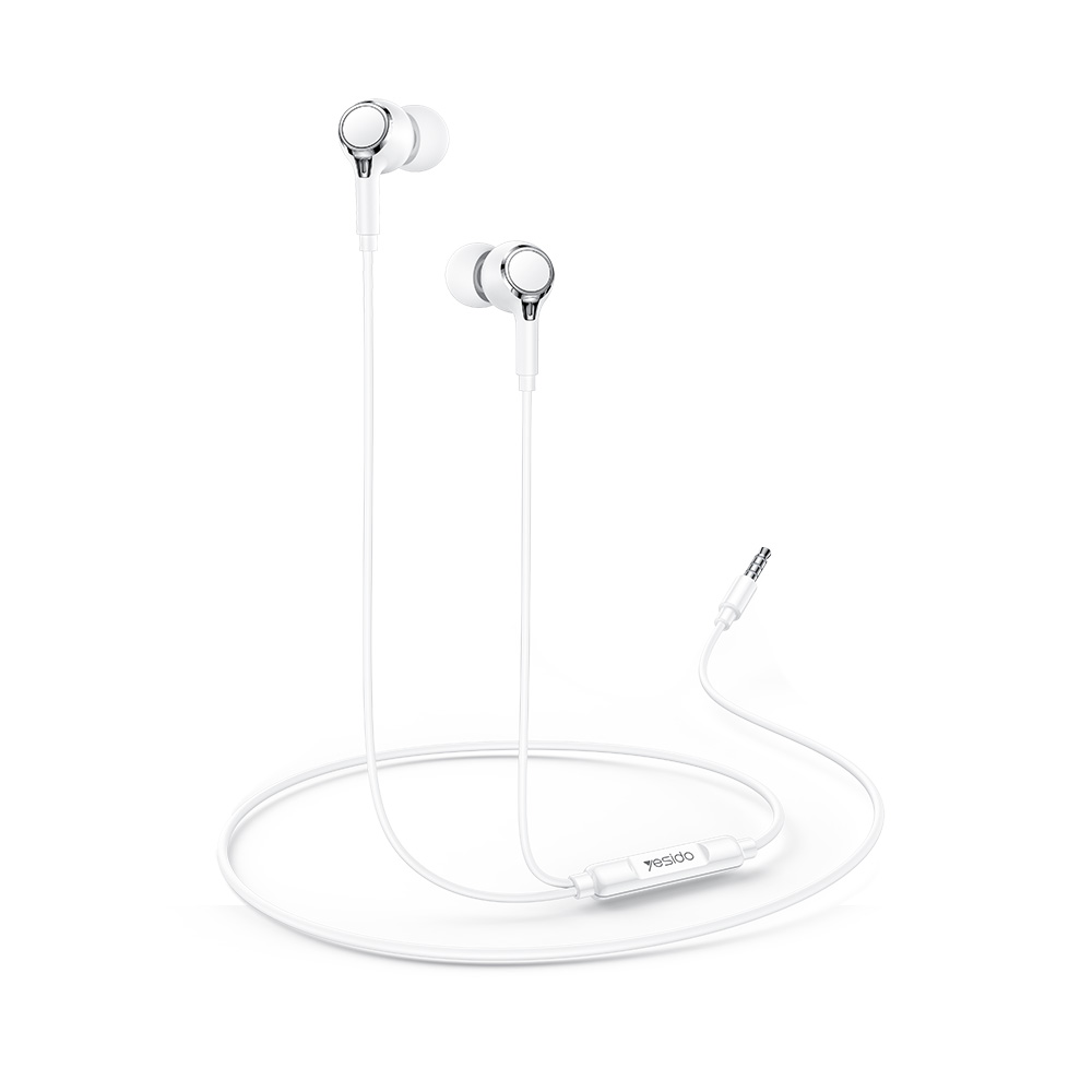 Ακουστικά Yesido Heavy Bass YH53 Jack 3,5mm Λευκό