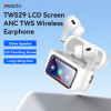 Ακουστικά Bluetooth Yesido TWS29, ANC & ENC με Θήκη Φόρτισης & Οθόνη Λευκό