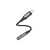 Καλώδιο Ήχου Yesido YAU45 Lightning σε 3.5mm Jack 13cm Μαύρο