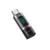 Αντάπτορας Yesido GS24 Type-C σε Type-C 100W με Ψηφιακή Ένδειξη Μαύρο