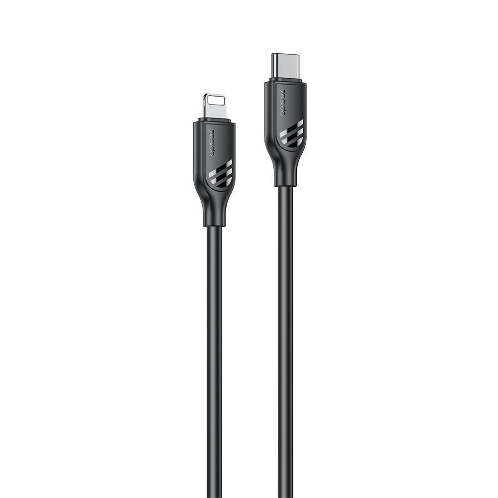 Καλώδιο Yesido CA176 Type-C σε Lightning 27W 1m Μαύρο