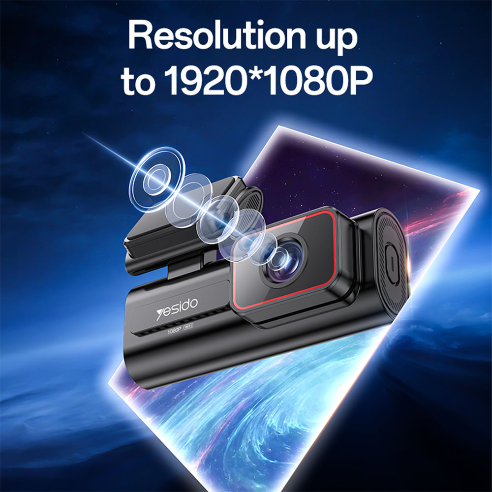 Κάμερα Αυτοκινήτου Dash Cam Yesido KM21 1080P WiFi με Κάρτα 32GB Μαύρο