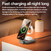 Βάση Ασύρματης Φόρτισης Yesido DS26 4-σε-1 20W Κινητού, SmartWatch, Earbuds + Νυχτ. Φωτισμός Μαύρο
