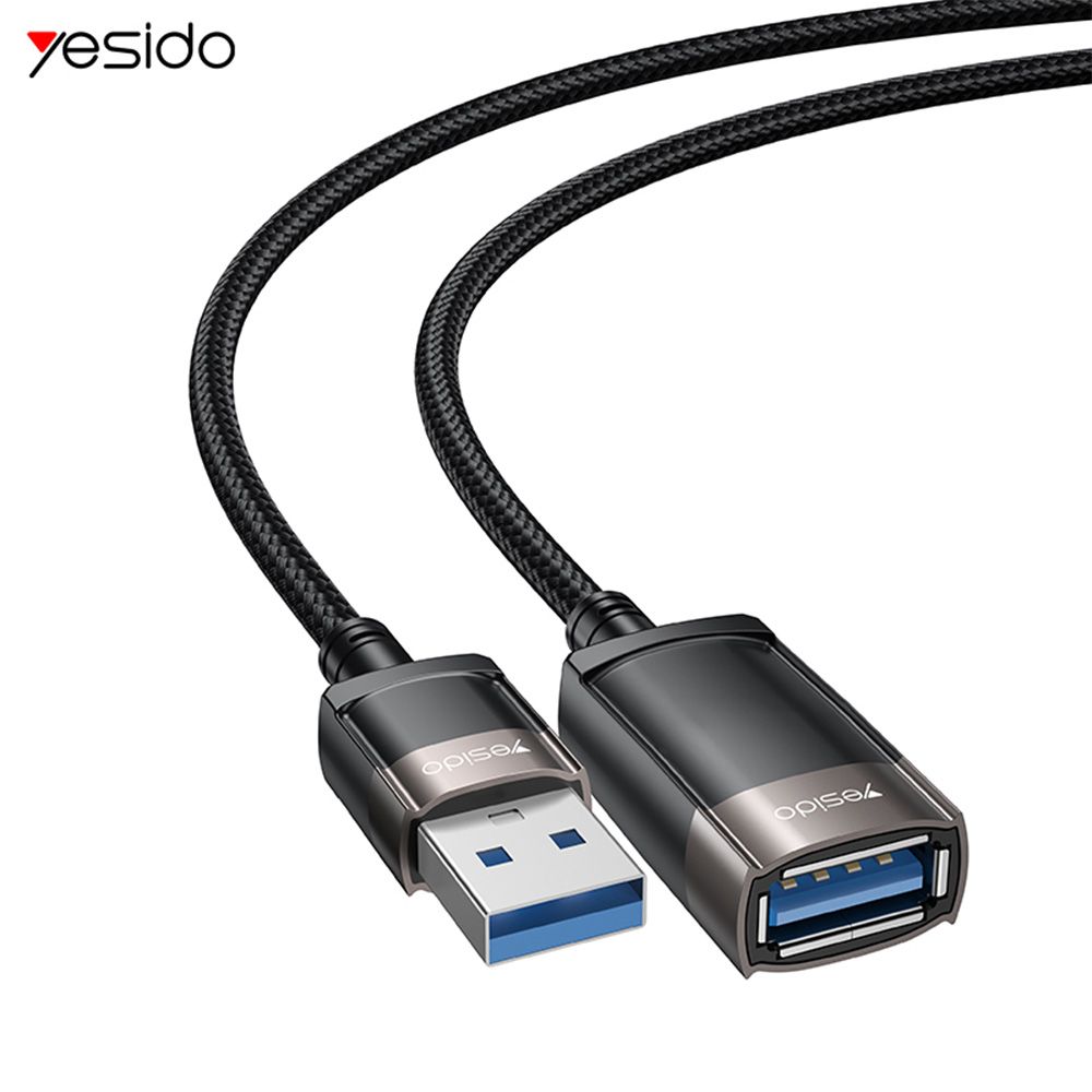 Καλώδιο Yesido GS26 USB 2.0 Male - USB 2.0 Female 1.5m Μαύρο