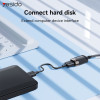 Καλώδιο Yesido GS26 USB 2.0 Male - USB 2.0 Female 1.5m Μαύρο