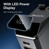Φορτιστής Αυτοκινήτου Yesido Y71 USB-A + USB-C 125W με ενσωματωμένο καλώδιο Type-C / Lightning Μαύρο