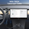Φορτιστής Αυτοκινήτου Yesido Y71 USB-A + USB-C 125W με ενσωματωμένο καλώδιο Type-C / Lightning Μαύρο