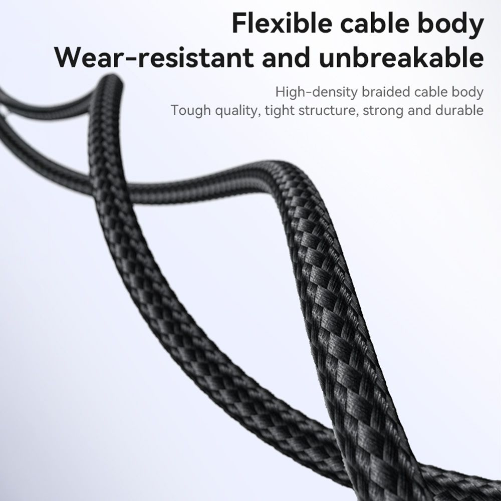 Καλώδιο Yesido CA132L Braided USB-A σε Lightning 12W 1.2m Μαύρο
