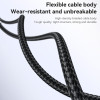 Καλώδιο Yesido CA132L Braided USB-A σε Lightning 12W 1.2m Μαύρο