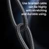 Καλώδιο Yesido CA189 Braided Type-C σε Lightning 27W 1.2m Μαύρο