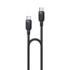 Καλώδιο Yesido CA190 Braided Type-C σε Type-C 60W 1.2m Μαύρο