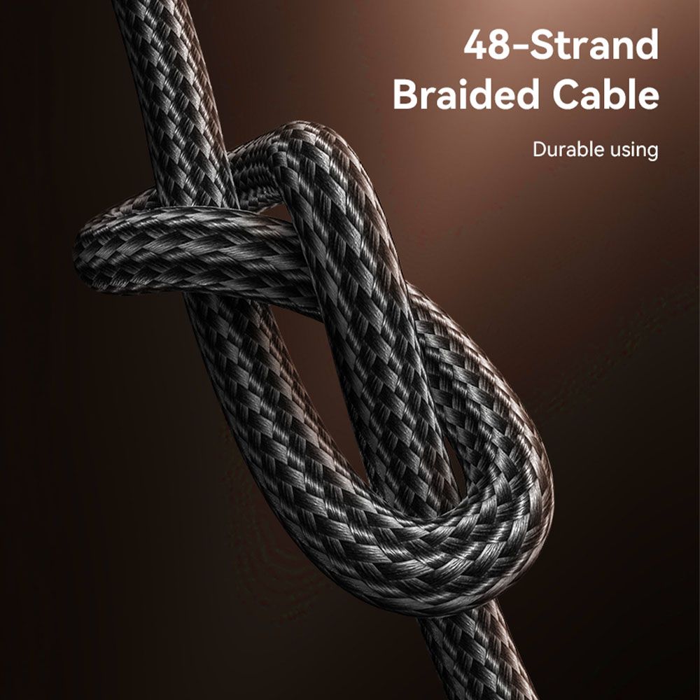 Καλώδιο Yesido CA190 Braided Type-C σε Type-C 60W 1.2m Μαύρο