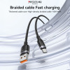 Καλώδιο Yesido CA133C Braided USB-A σε Type-C 18W 2m Μαύρο