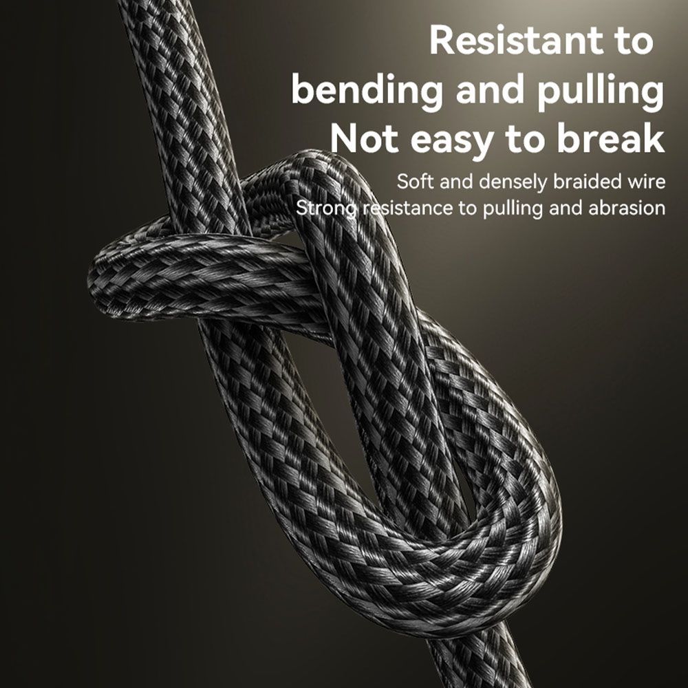 Καλώδιο Yesido CA133C Braided USB-A σε Type-C 18W 2m Μαύρο