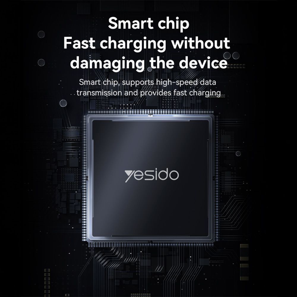 Καλώδιο Yesido CA131L Braided USB-A σε Lightning 12W 0.3m Μαύρο