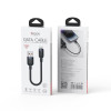Καλώδιο Yesido CA131L Braided USB-A σε Lightning 12W 0.3m Μαύρο
