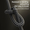 Καλώδιο Yesido CA131C Braided USB-A σε Type-C 18W 0.3m Μαύρο
