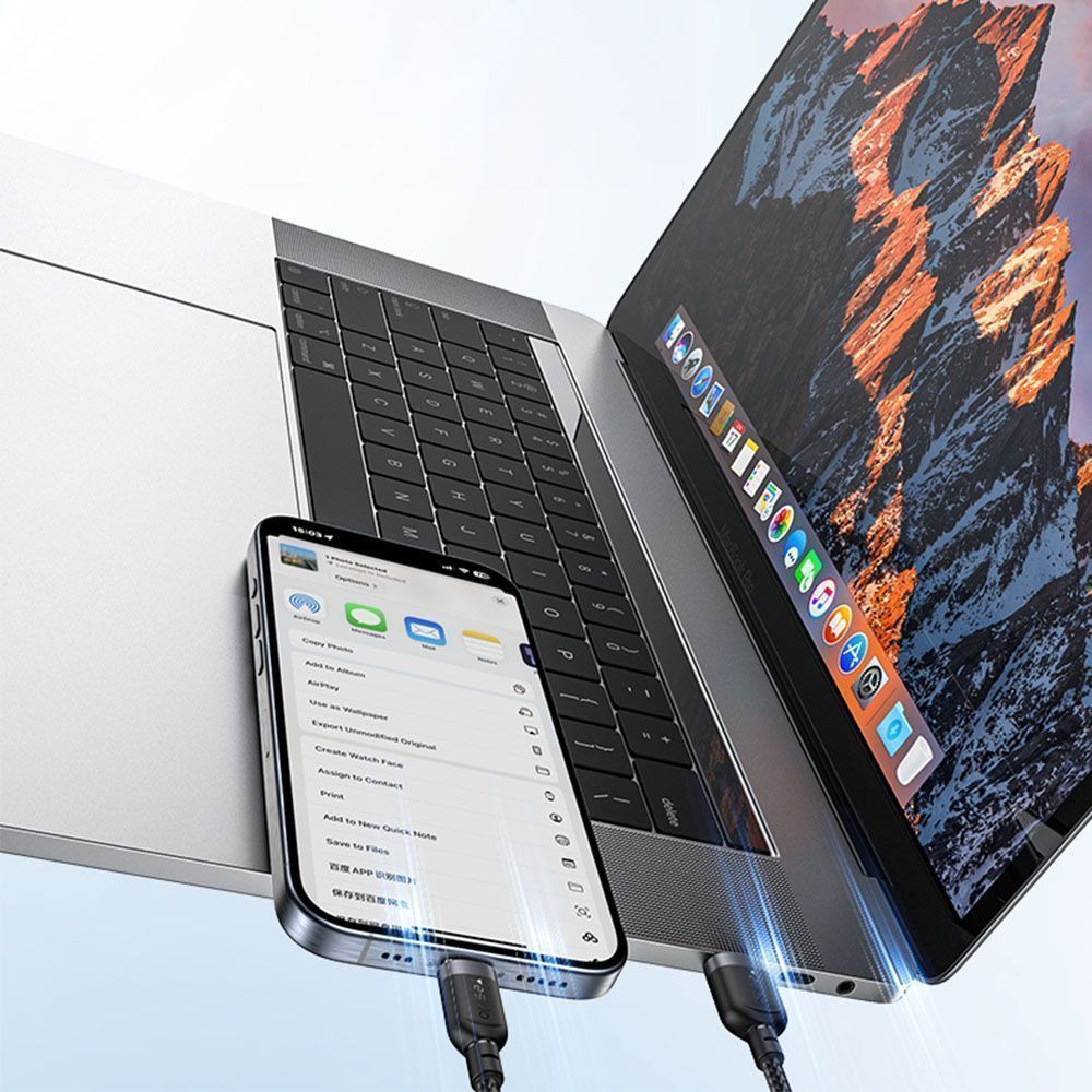 Καλώδιο Yesido CA131C Braided USB-A σε Type-C 18W 0.3m Μαύρο