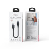 Καλώδιο Yesido CA187 Braided Type-C σε Lightning 27W 0.3m Μαύρο
