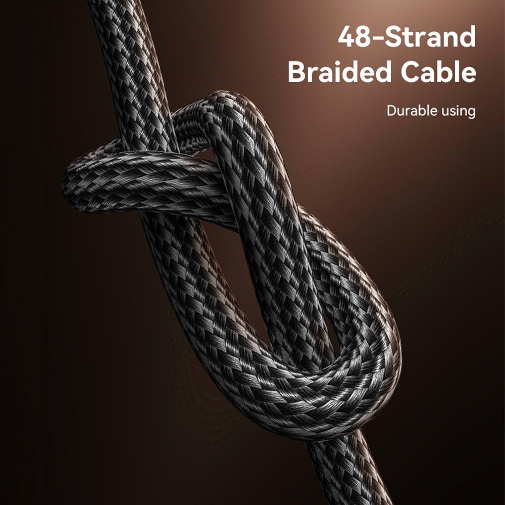 Καλώδιο Yesido CA188 Braided Type-C σε Type-C 60W 0.3m Μαύρο