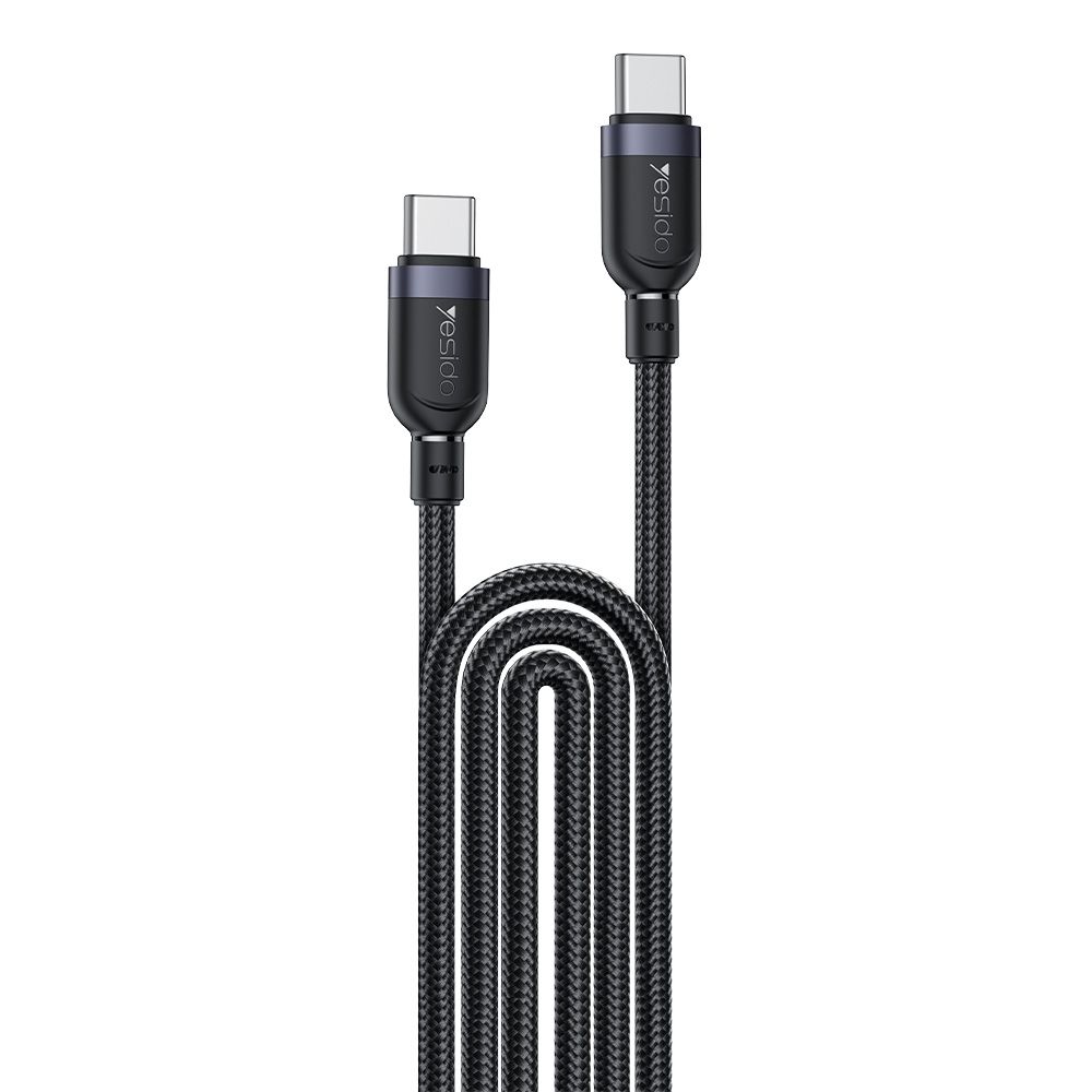 Καλώδιο Yesido CA194 Braided Type-C σε Type-C 60W 3m Μαύρο