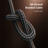 Καλώδιο Yesido CA194 Braided Type-C σε Type-C 60W 3m Μαύρο
