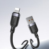 Καλώδιο Yesido CA134L Braided USB-A σε Lightning 12W 3m Μαύρο