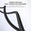 Καλώδιο Yesido CA134L Braided USB-A σε Lightning 12W 3m Μαύρο