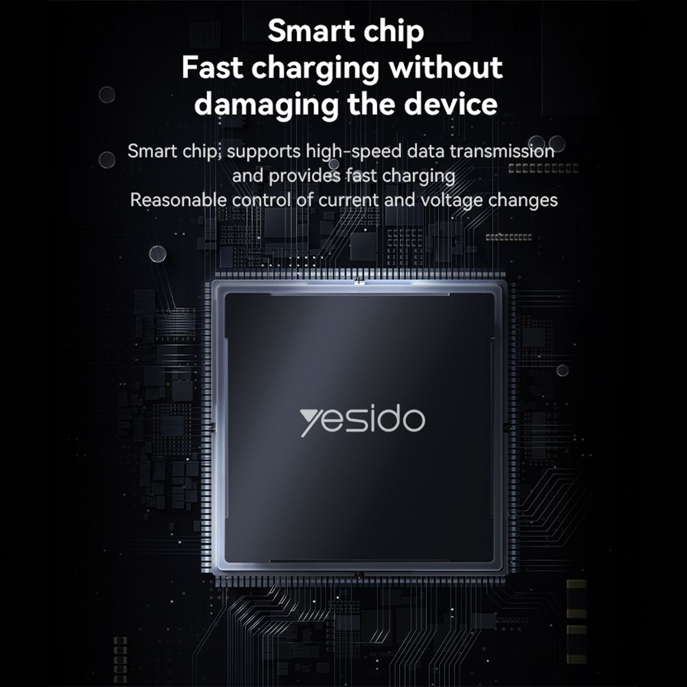 Καλώδιο Yesido CA134L Braided USB-A σε Lightning 12W 3m Μαύρο