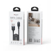 Καλώδιο Yesido CA134L Braided USB-A σε Lightning 12W 3m Μαύρο