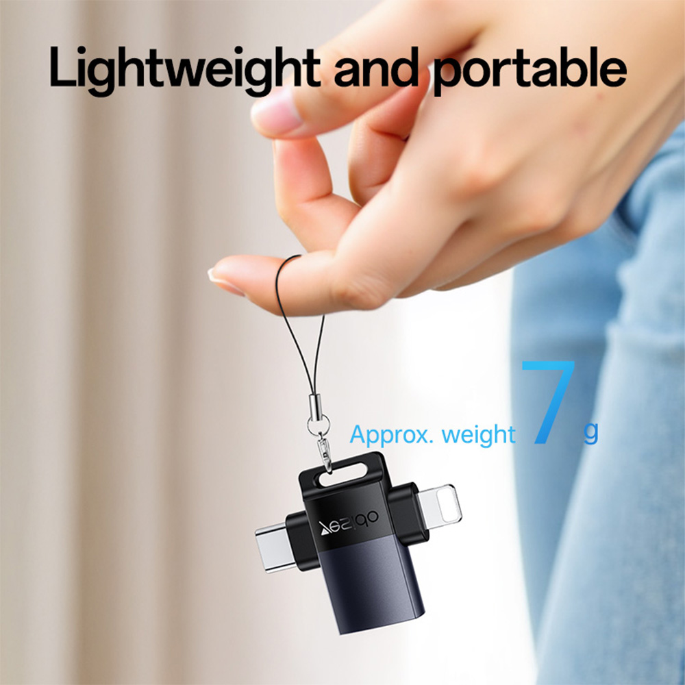 Αντάπτορας OTG Yesido GS35 Type-C / Lightning σε USB-A 3.0 Μαύρο
