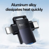 Αντάπτορας OTG Yesido GS35 Type-C / Lightning σε USB-A 3.0 Μαύρο