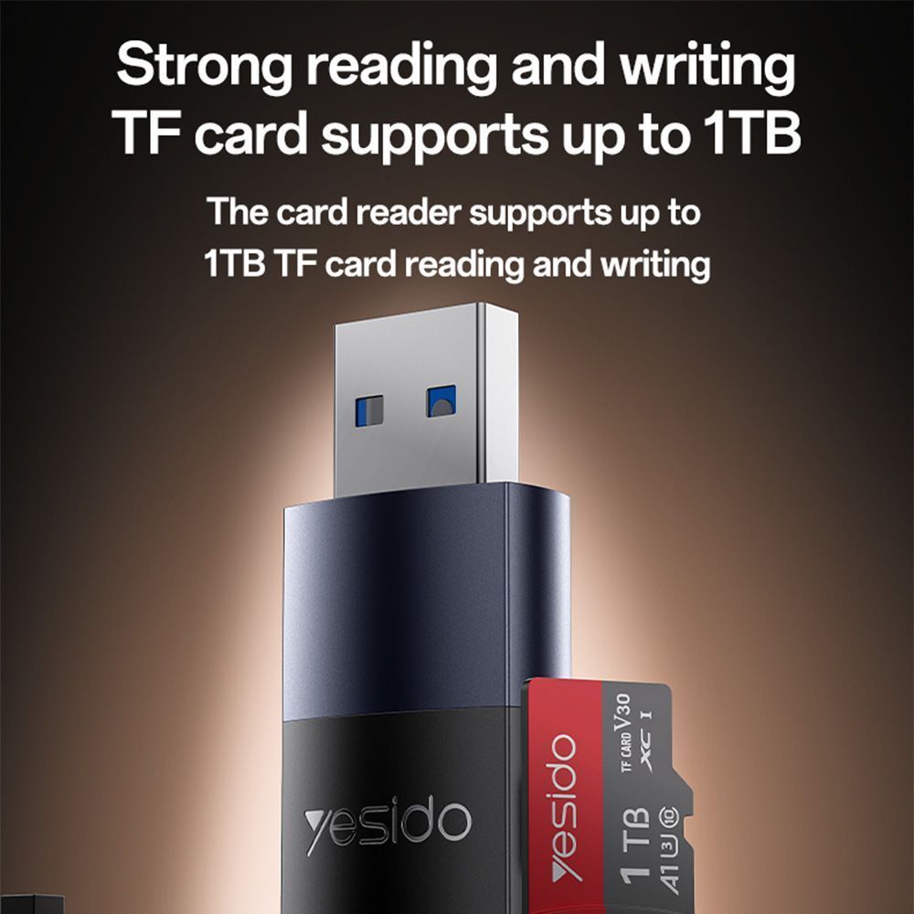 Yesido GS36 Card Reader TF με θύρα USB-A Μαύρο