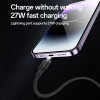 Καλώδιο Yesido CA90 Braided 2-σε-1 Type-C σε Type-C & Lightning 100W 1.2m Μαύρο