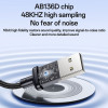 Yesido YAU46 Μετατροπέας Ήχου USB σε 3.5mm Jack 15cm Μαύρο