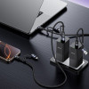 Καλώδιο Yesido CA200 Braided 4-σε-1 USB / Type-C / Lightning 60W 1m Μαύρο